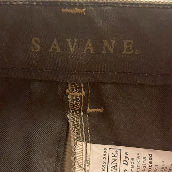 5 for $25! NWOT Savane 100% Cotton Khaki Pants with Pockets Size 36x30 - Picture 4 of 8